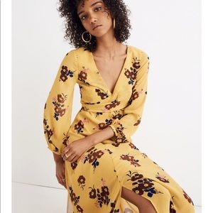 Madewell wrap around maxi dress retro bouquet